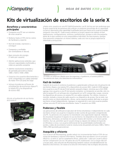 Kits de virtualización de escritorios de la serie X