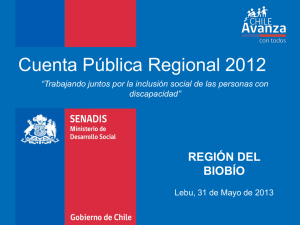Cuenta Pública 2012 Región del Biobío