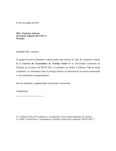 Informe de pares académicos. - Universidad Autónoma de Chiriquí