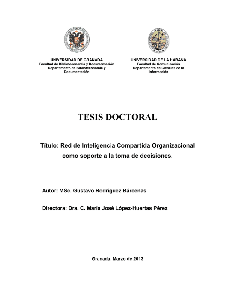 Tesis Doctoral - Universidad De Granada