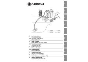 OM, Gardena, Kit de filtrado para estanques UVC, Art 07842