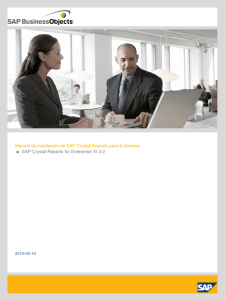 Manual de instalación de SAP Crystal Reports