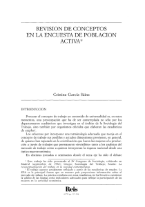 Revisión de conceptos de la encuesta de población activa. García