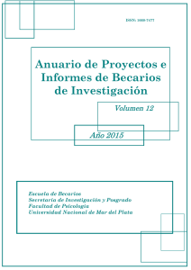 Anuario de Proyectos e Informes de Becarios de Investigación 2014