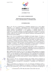 Acuerdo Ministerial N. 181