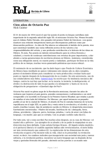 Cien años de Octavio Paz