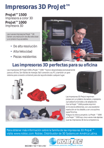 Impresoras 3D ProJet