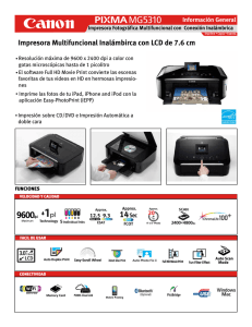 Impresora Multifuncional Inalámbirca con LCD de 7.6 cm