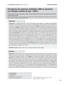 (SM) en pacientes con diabetes mellitus de tipo 1