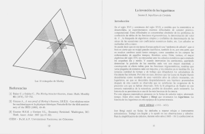 La invención de los logaritmos - Revistas de la Universidad
