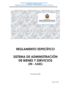 reglamento específico sistema de administración de bienes y servicios