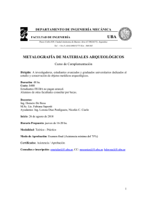 Programa - Asociación Argentina de Químicos Analíticos