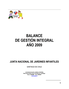 balance de gestión integral año 2009