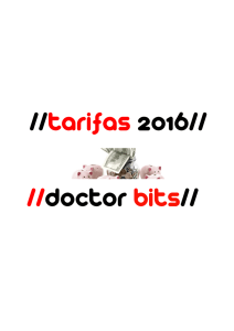 TARIFAS doctor bits 2016