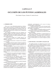 OCLUSIÓN DE LOS PUNTOS LAGRIMALES