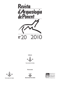 Edició Patrocini - Revista d`Arqueologia de Ponent