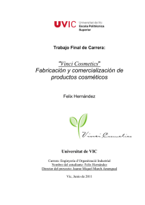 TFC Proyecto Vinci Cosmetics - Felix Hernández
