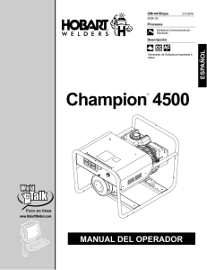 Champion 4500 - Hobart Welders