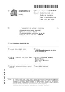 DISPERSIONES CATIONICAS DE CERA.(ES2130678)