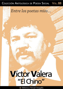 Cuaderno de poesía crítica nº. 88: Víctor Valera Mora