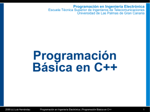 Programación Básica en C++ - Universidad de Las Palmas de Gran