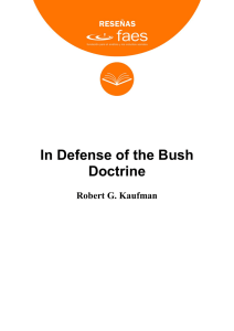 In Defense of the Bush Doctrine