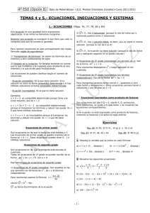 Temas4y5-Ecuaciones, inecuaciones y sistemas