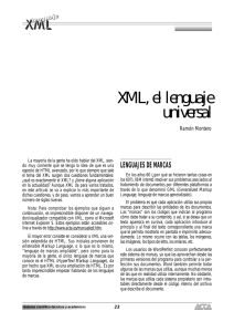 XML, el lenguaje universal