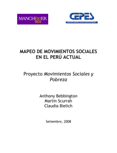 Mapeo de movimientos sociales en el Perú actual