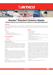 Bondex Standard Cerámica Rápido