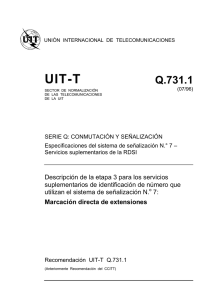 UIT-T Rec. Q.731.1 (07/96) Marcación directa de extensiones