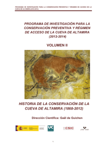 Historia de la conservación de la cueva de Altamira