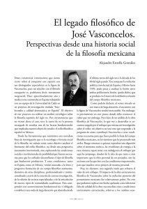 El legado filosófico de José Vasconcelos.