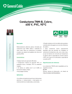 Conductores TNM-B, Cobre, 600 V, PVC, 90°C