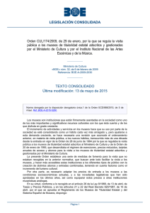 Orden CUL/174/2009, de 29 de enero, por la que se