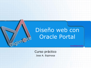 Diseño web con Oracle Portal