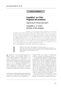 Hepatitis C en Chile: Magnitud del problema