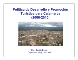 Política de Desarrollo y Promoción Turística para Cajamarca (2006