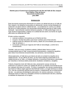 1 Distrito para el Control de la Contaminación del Aire del Valle de