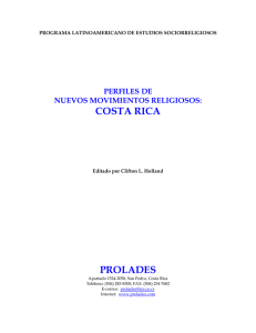 Perfiles de Nuevos Movimientos Religiosos en Costa Rica