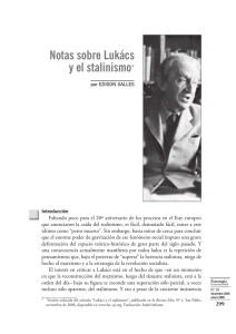 Notas sobre Lukács y el stalinismo*
