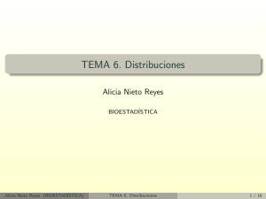 TEMA 6. Distribuciones