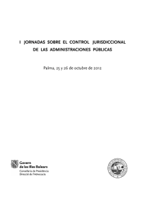 i jornadas sobre el control jurisdiccional de las administraciones