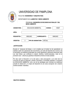 Educación Ambiental - Universidad de Pamplona