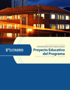 Proyecto Educativo del Programa - Universidad de Bogotá Jorge