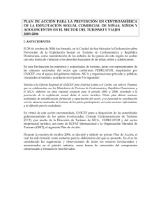 plan de acción para la prevención en centroamérica de la