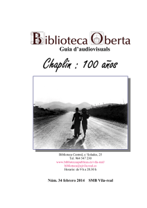 Chaplin : 100 años Chaplin : 100 años - Ajuntament de Vila-real