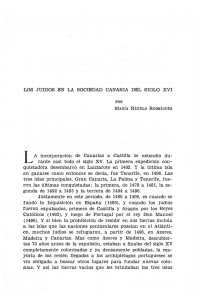 LOS JUDIOS EN LA SOCIEDAD CANARIA DEL SIGLO XVI POR