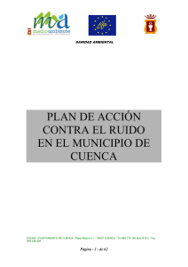 Plan de acción de ruido en el Ayuntamiento de Cuenca