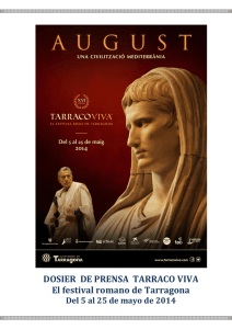 Dosier Prensa 2014 Tarraco Viva
